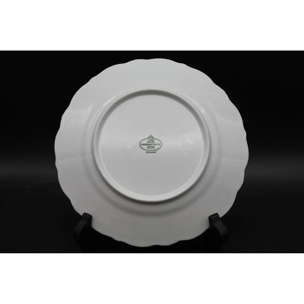 Vintage ALT Tirschenreuth Baronesse Germany White Porcelain Plates 8.25